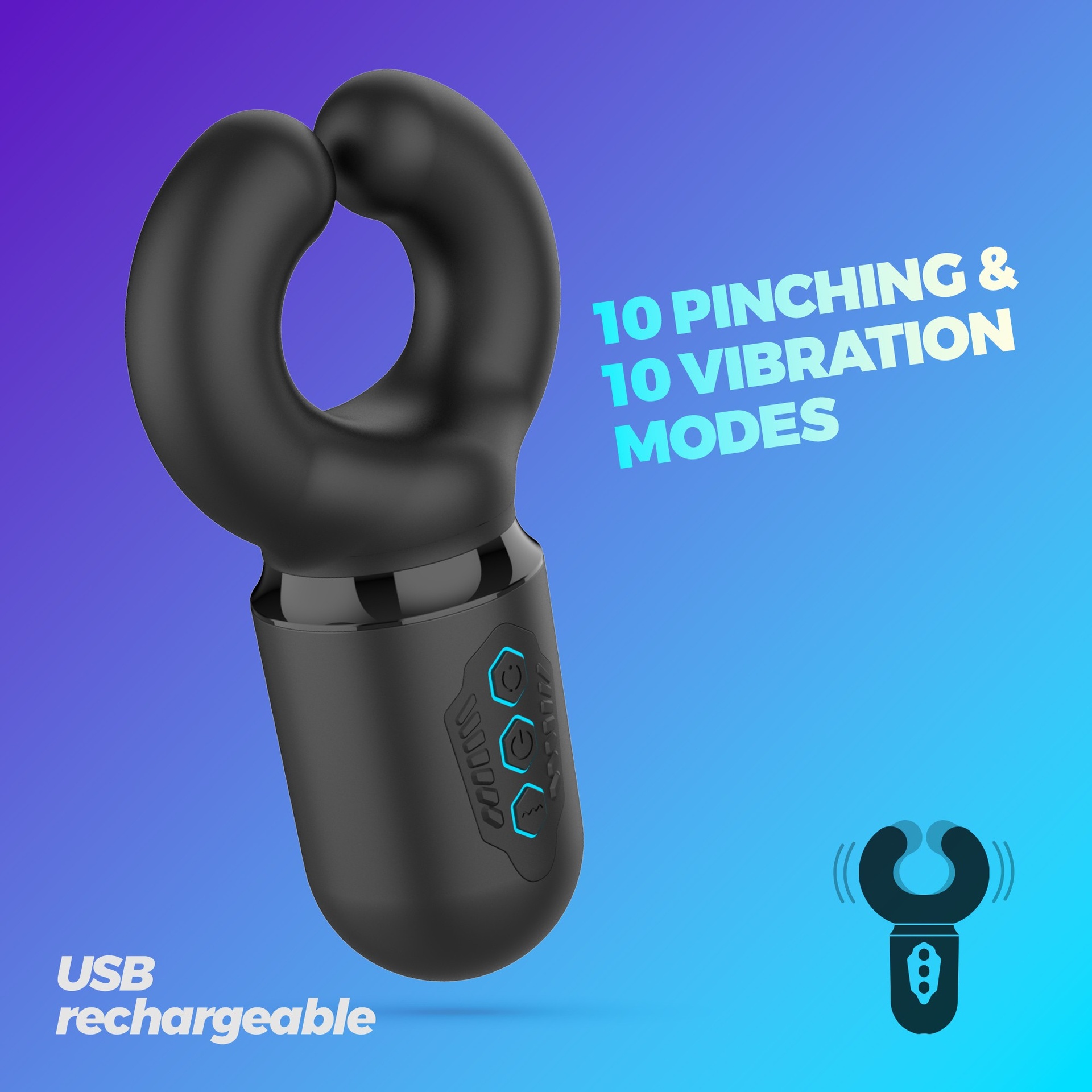 Crushious Kong mini wand a U con pinching