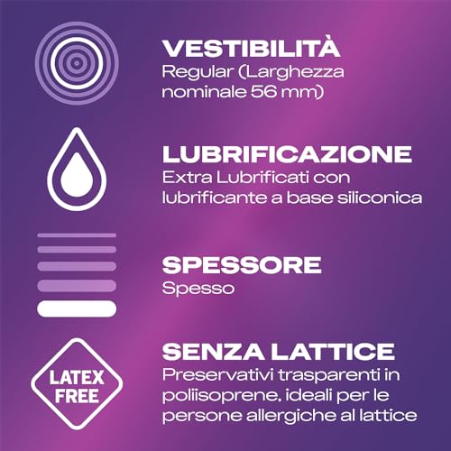 Durex No Latex preservativi senza lattice 6 pezzi