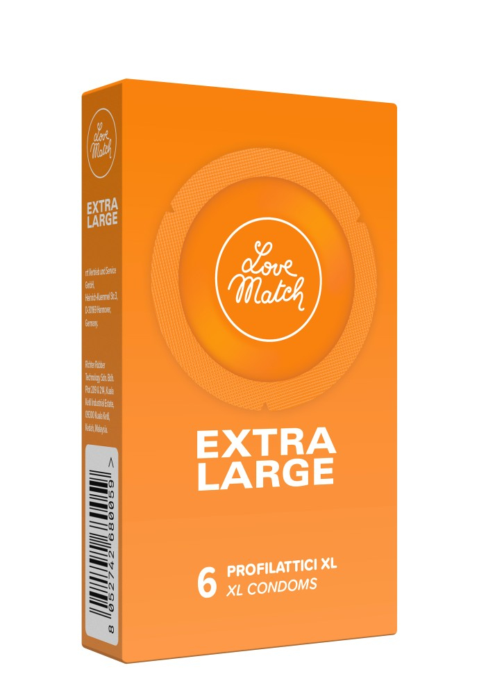 Love Match Extra Large preservativi large 6 pezzi