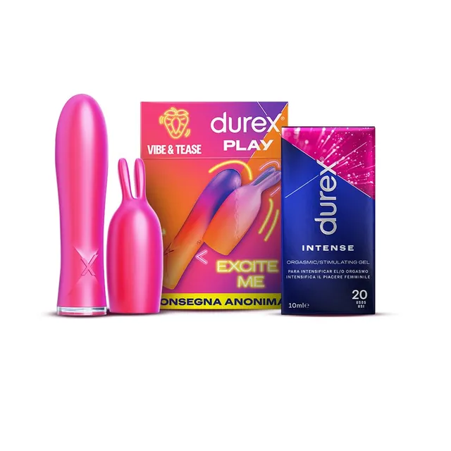 Durex Vibratore 2in1 stimolatore donna + gel Intense 10 ml