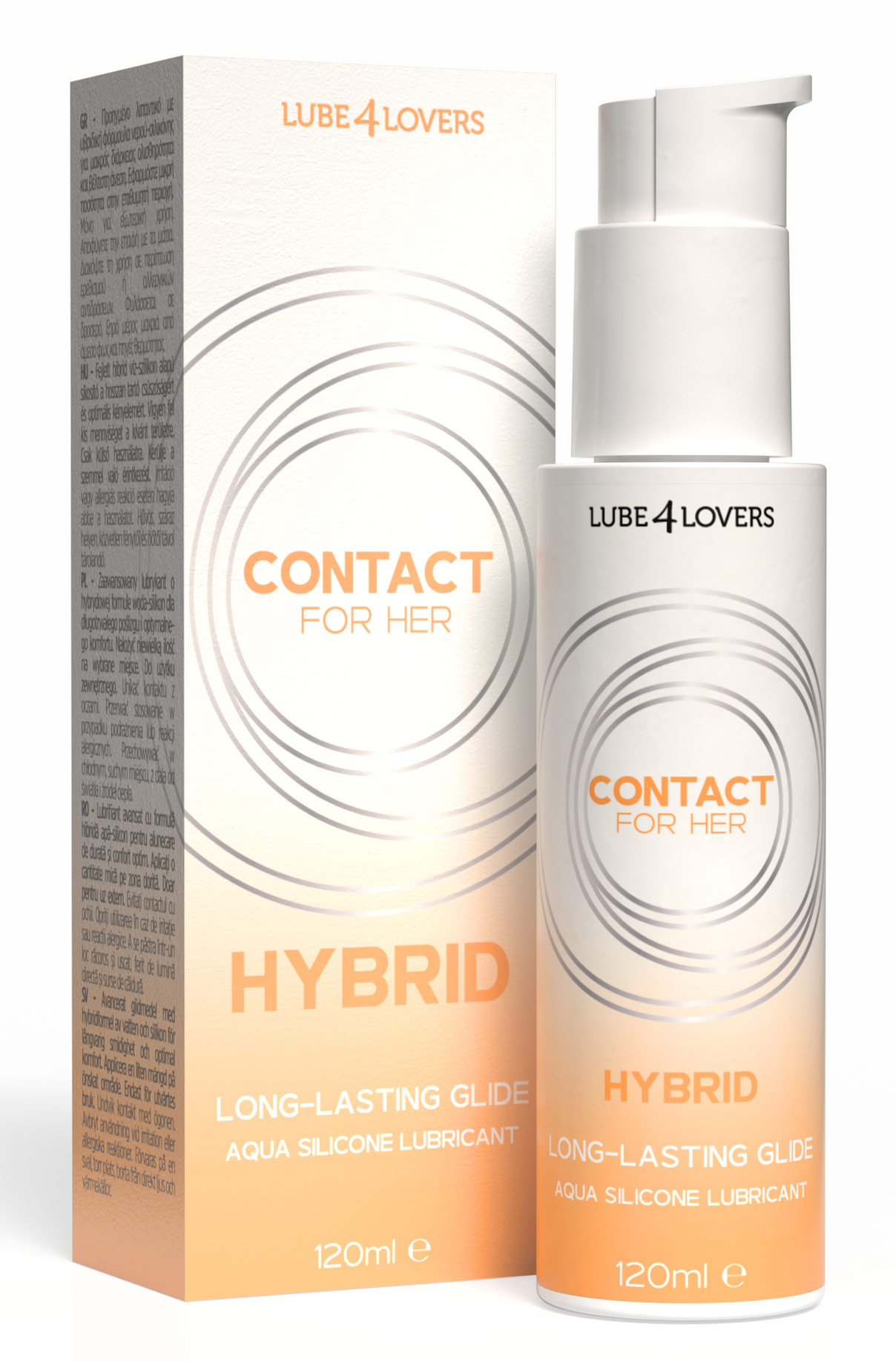 Lube4Lovers Hybrid lubrificante anale 120 ml setoso