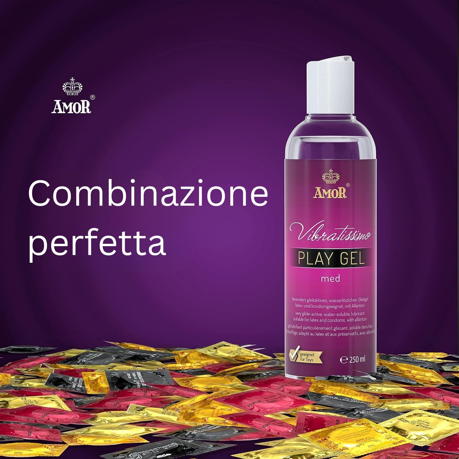 AMOR Vibratissimo Play Gel Med lubrificante 250 ml base acqua