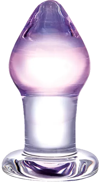 Glas Amethyst Rain plug anale in vetro