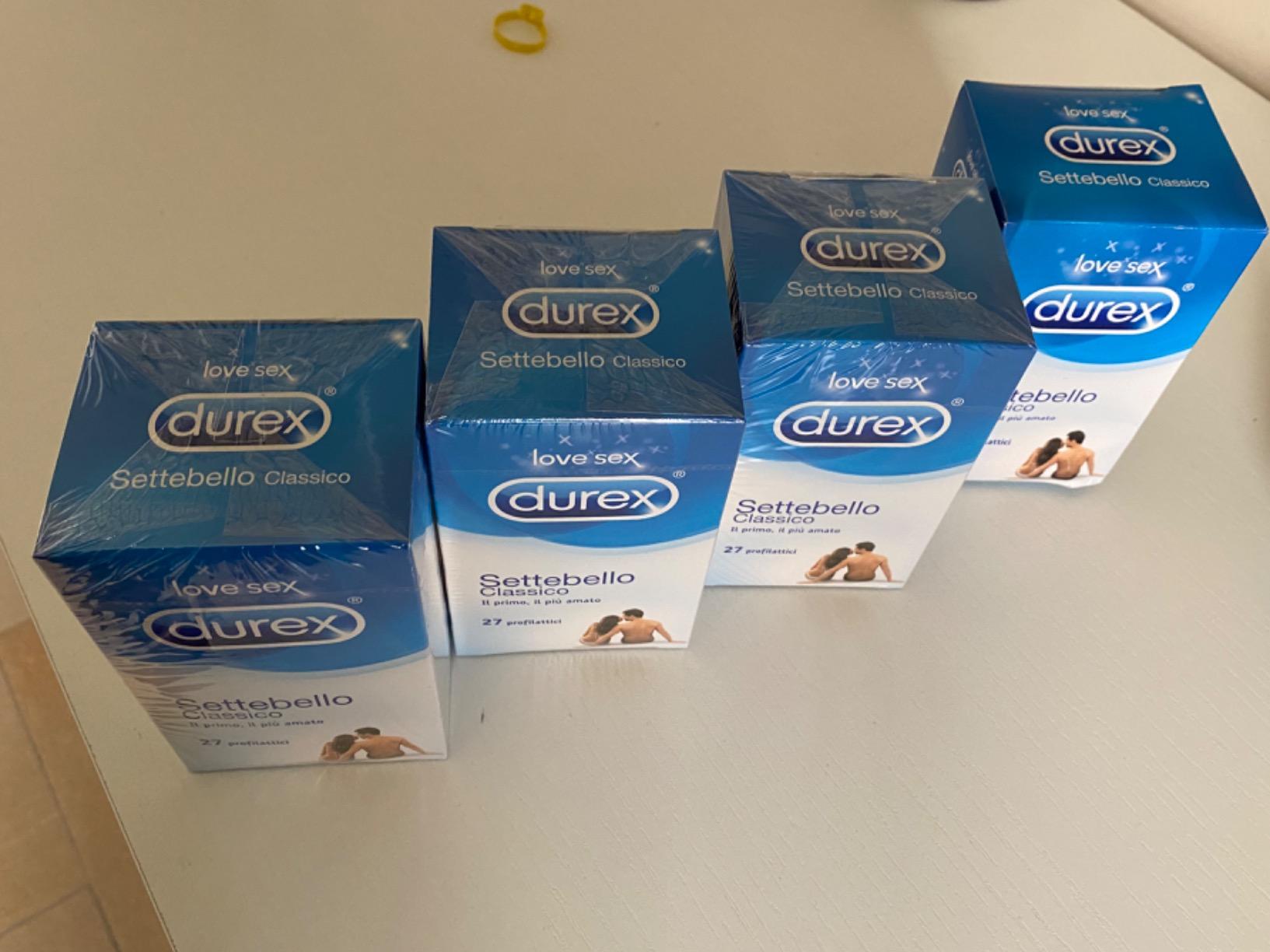 Durex Settebello Classico preservativi lattice 27 pezzi
