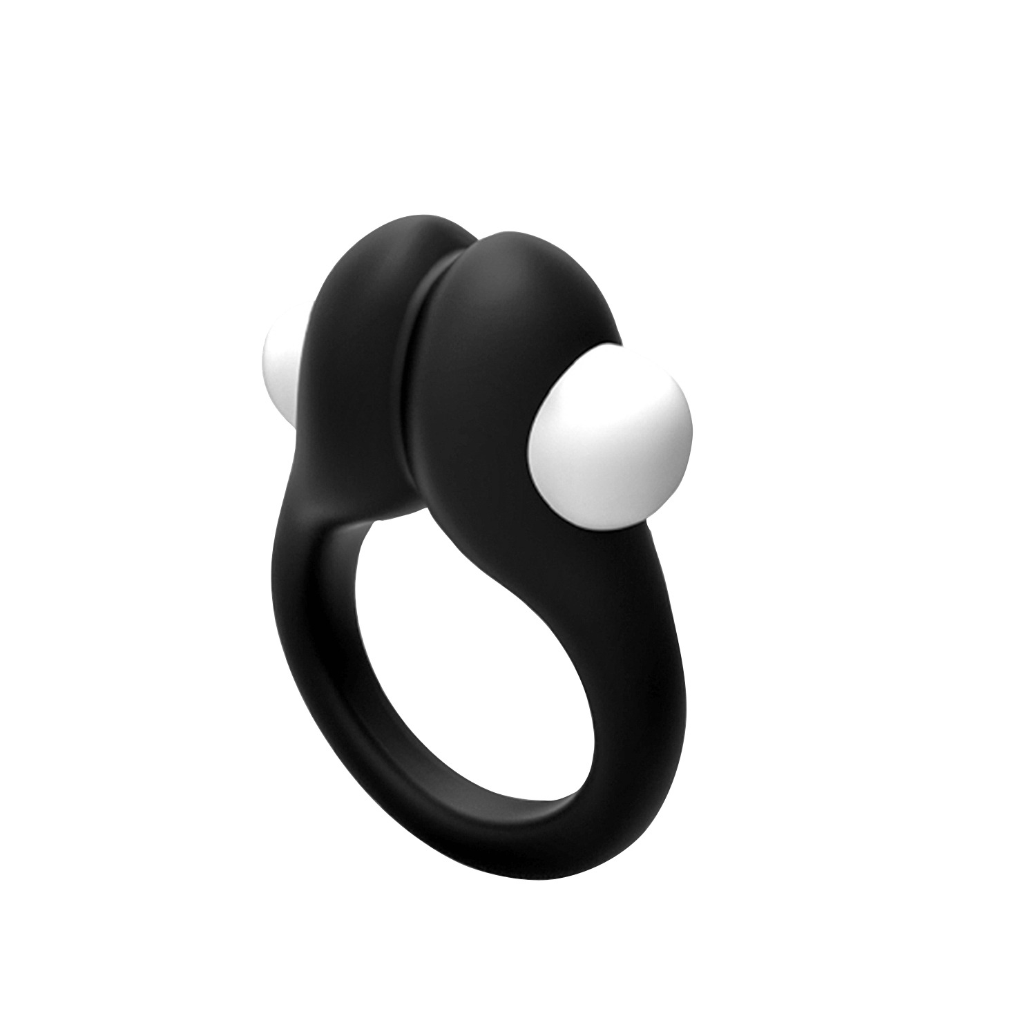 Wooomy Zippy anello vibrante in silicone nero