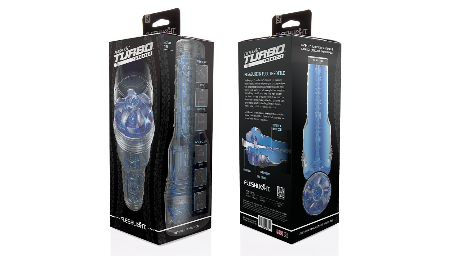 Fleshjack Turbo Throttle Blue Ice masturbatore bocca