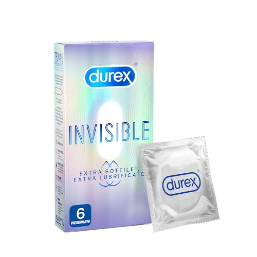 Durex Invisible preservativi 6 pezzi ultrasottili