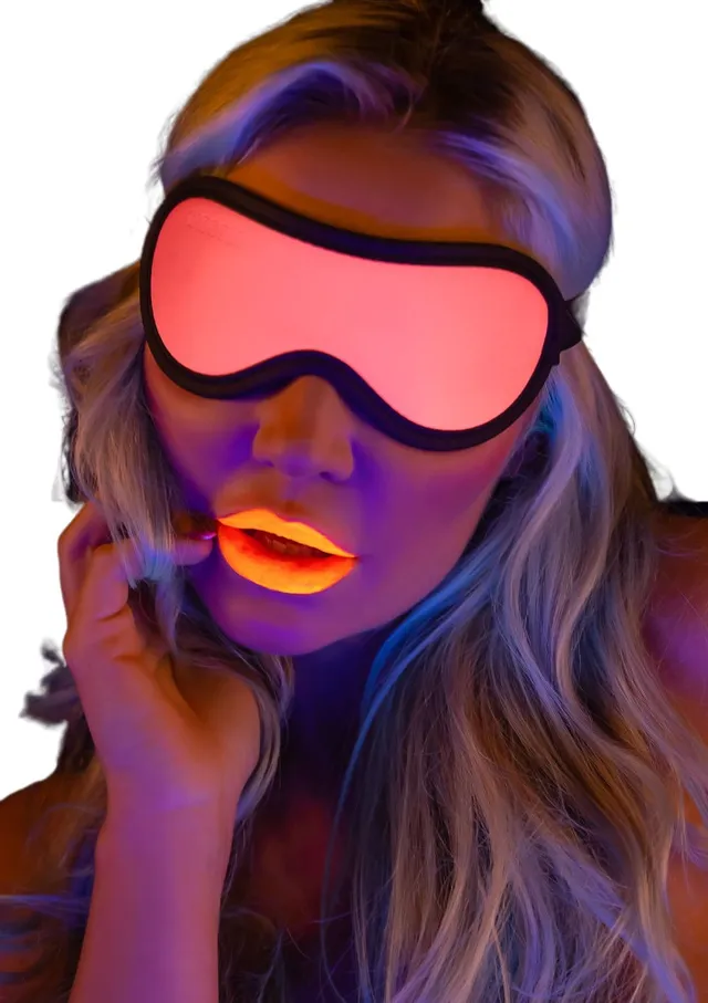 Taboom Blindfold mascherina copriocchi rosa fosforescente