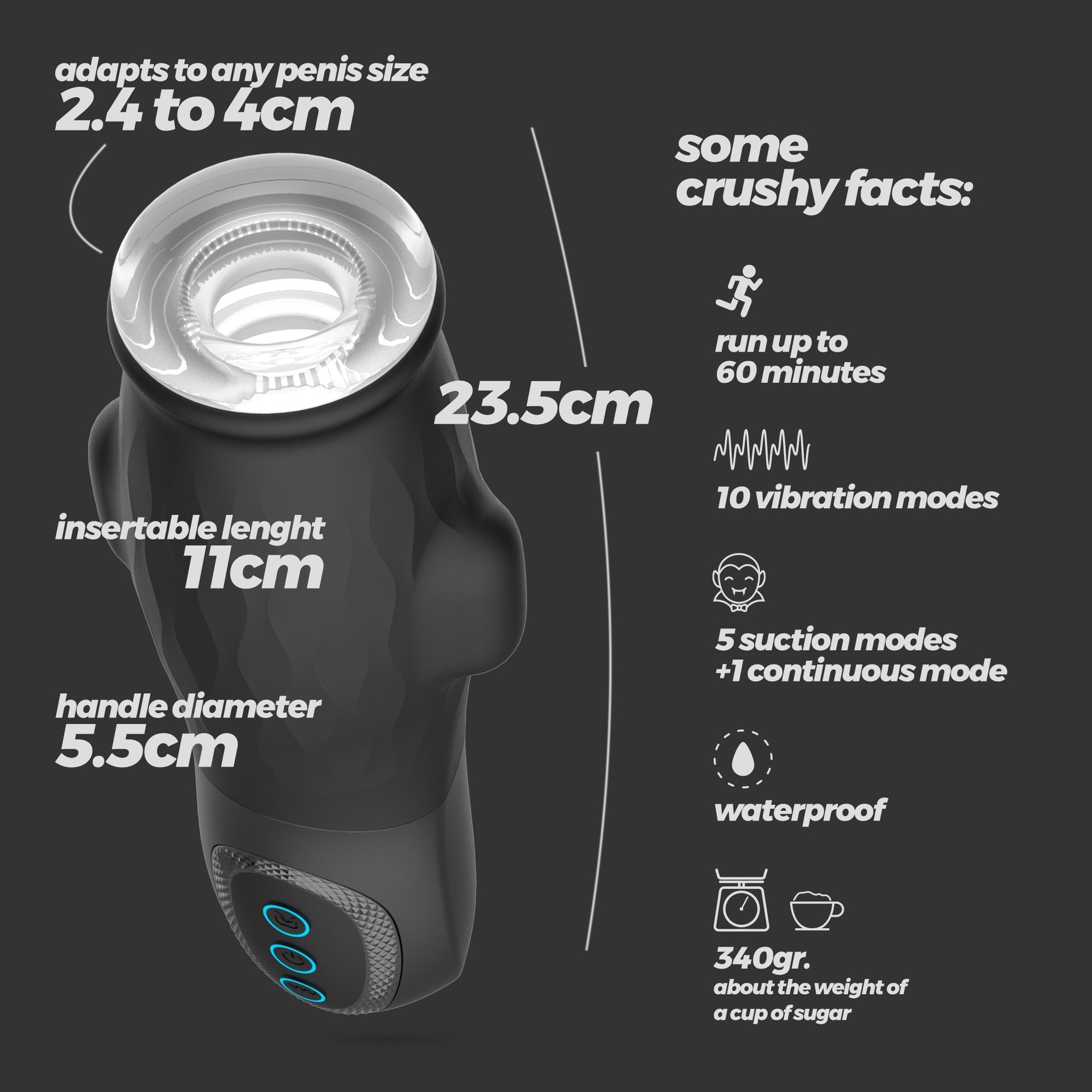 Crushious Gargantua masturbatore uomo succhia e vibra