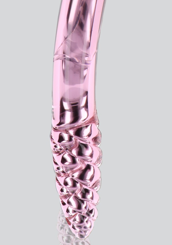 ToyJoy Rhinestone Scepter dildo in vetro doppia punta