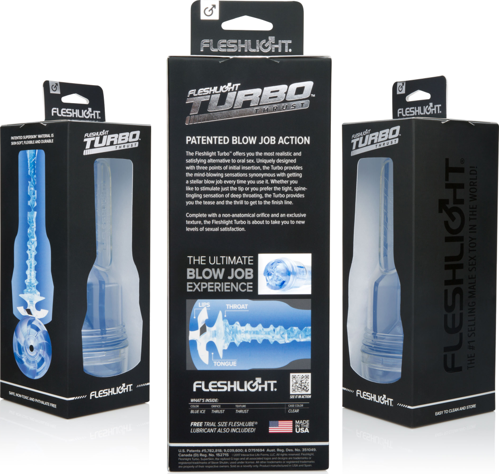 Fleshlight Turbo Thrust masturbatore trasparente