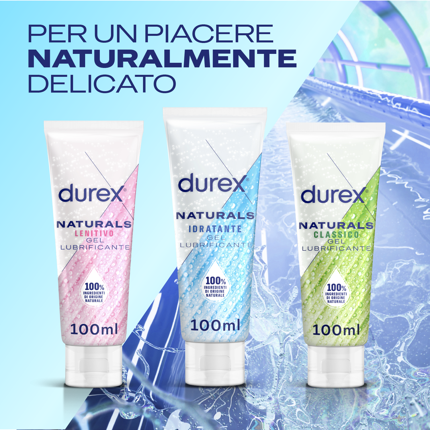 Durex Naturals Idratante Lubrificante a Base Acqua Acido Ialuronico