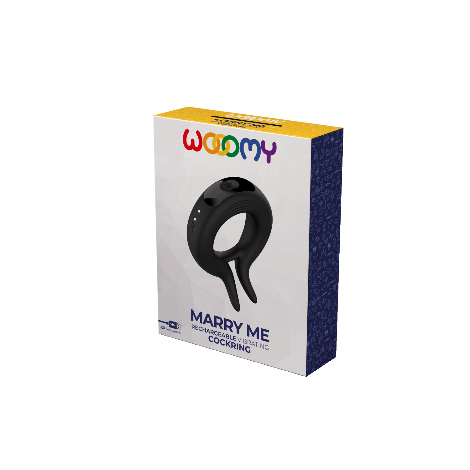 Wooomy Marry Me anello vibrante 10 vibrazioni impermeabile