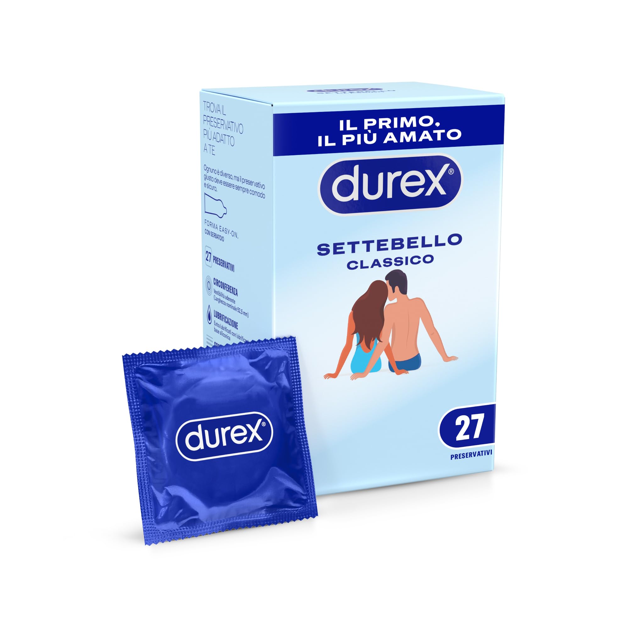 Durex Settebello Classico preservativi 27 pezzi lattice