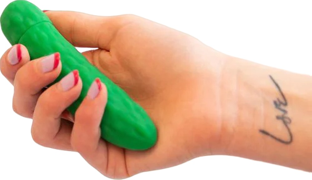 Emojibator Pickle mini vibratore bullet silicone 10 modi