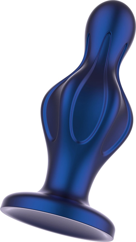 Toyjoy The Batter plug anale blu metallizzato in silicone