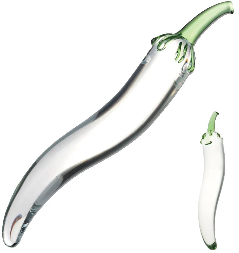 Glas Naturals Chili Peppers dildo in vetro borosilicato