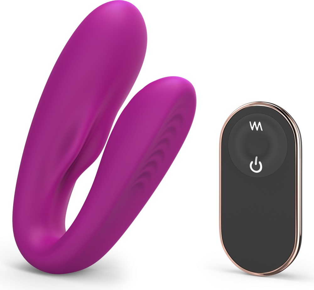 Love to Love Match Up vibratore di coppia viola telecomando