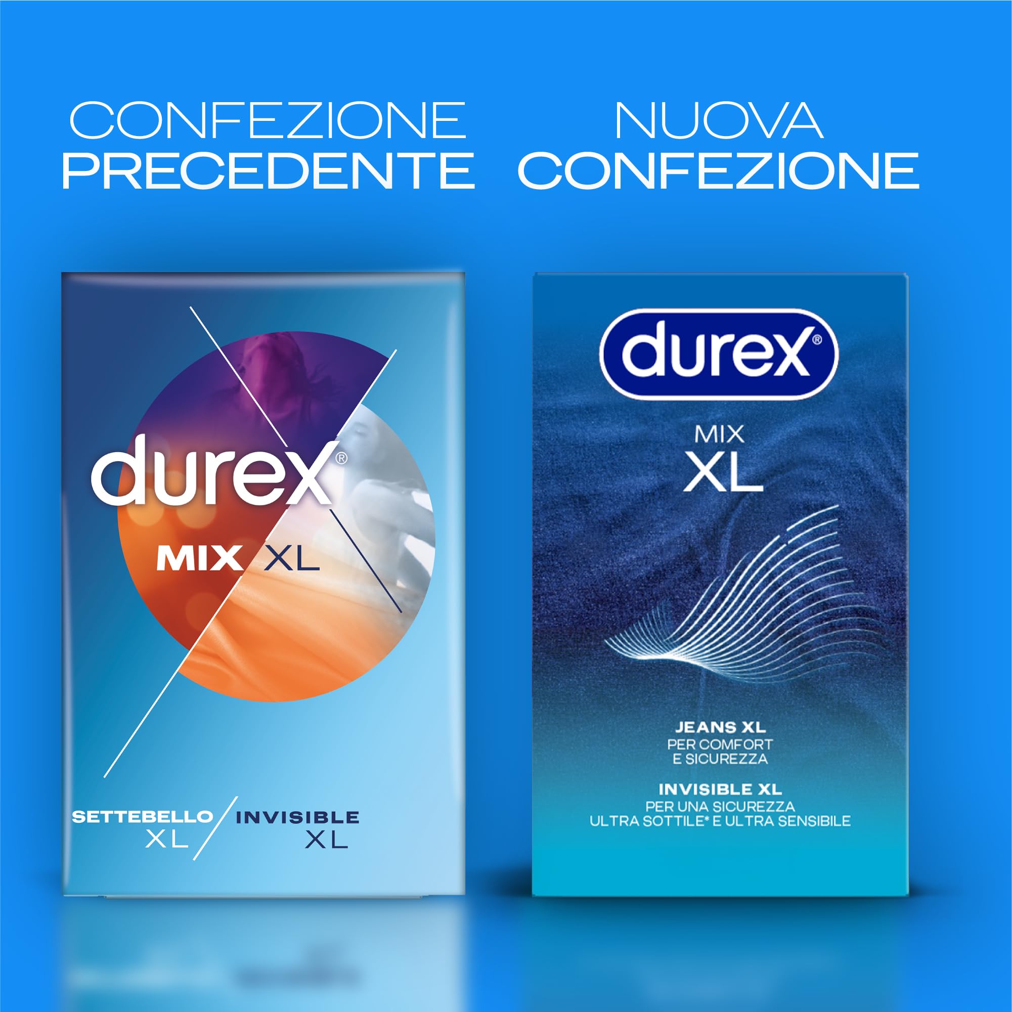 Durex Mix XL preservativi 22 pezzi extra-large