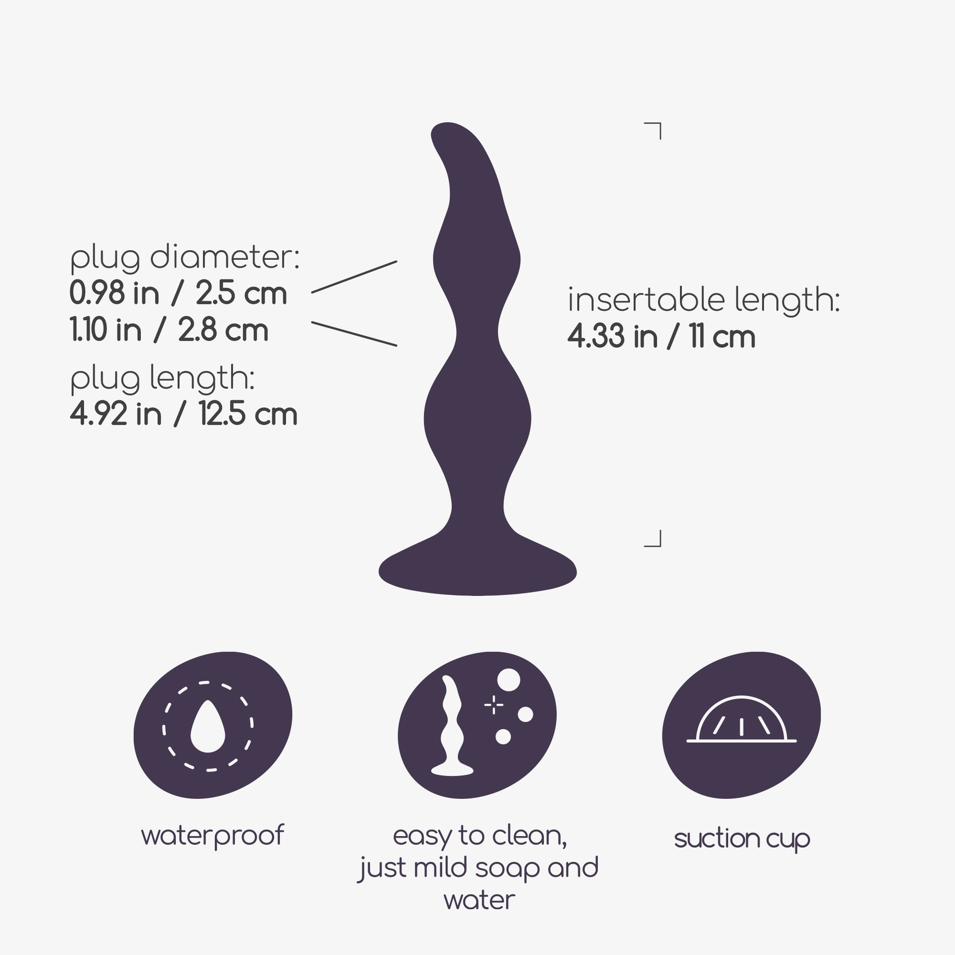 Crushious The Claw plug anale silicone 11 cm punto P
