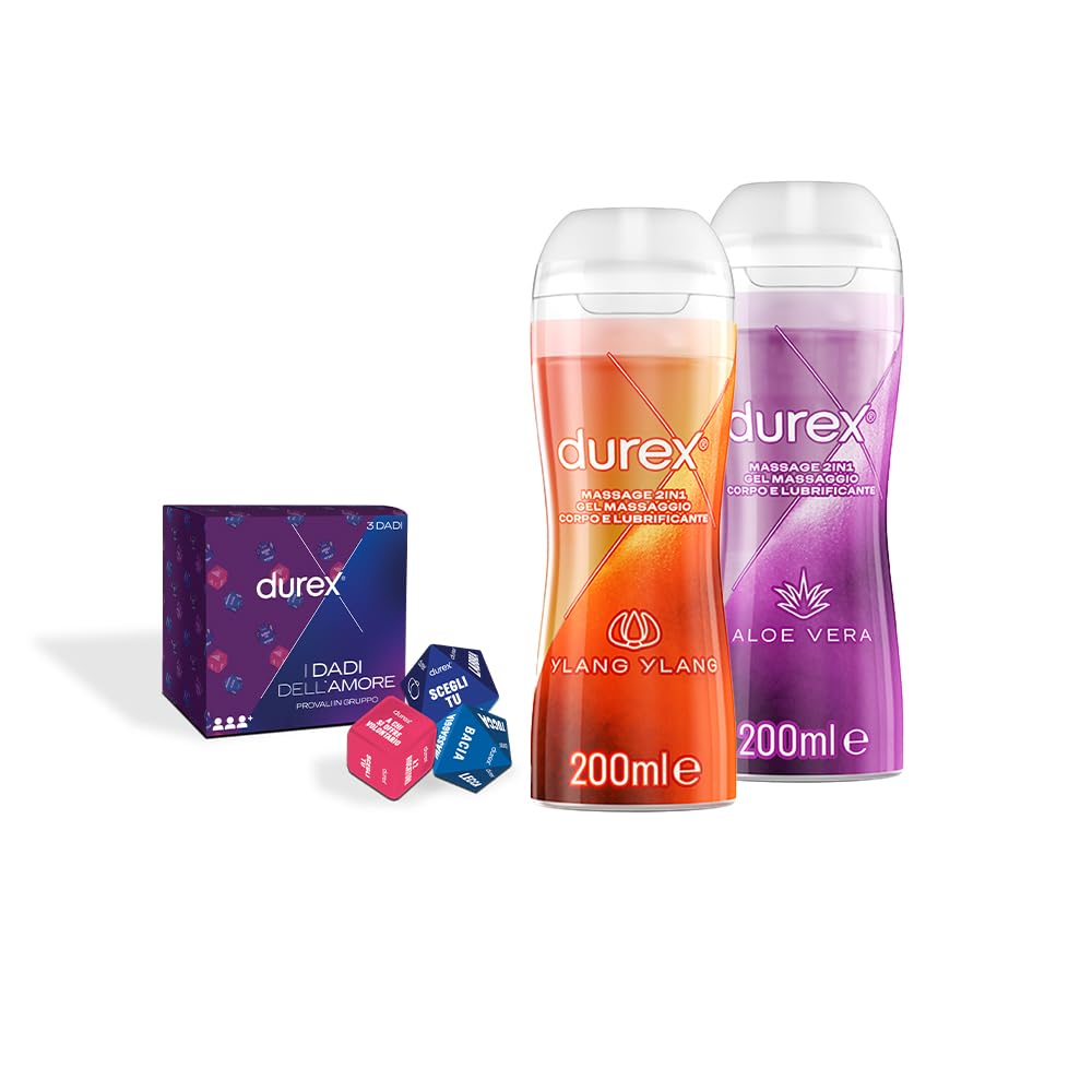 Durex Massage 2in1 Aloe Ylang gel 2x200 ml base acqua