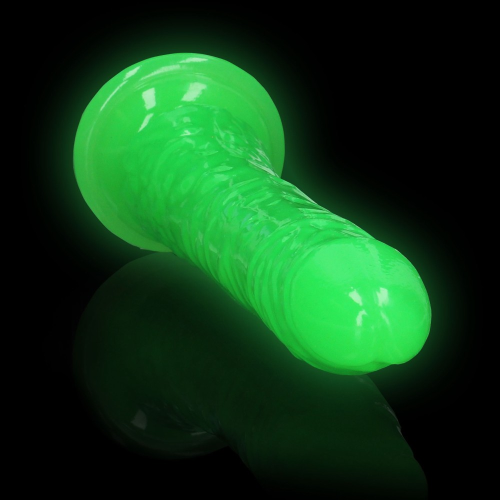 RealRock Slim 8 Dildo Fosforescente con Ventosa