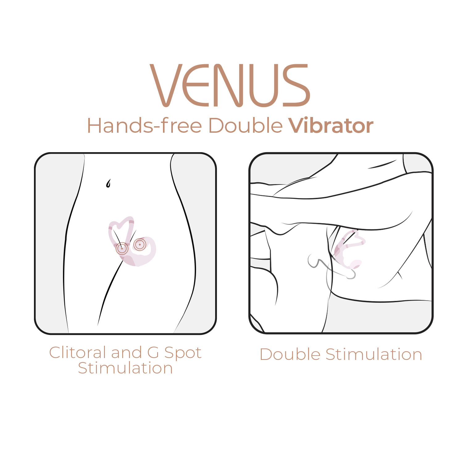 Adrien Lastic Venus vibratore coppia con app silicone
