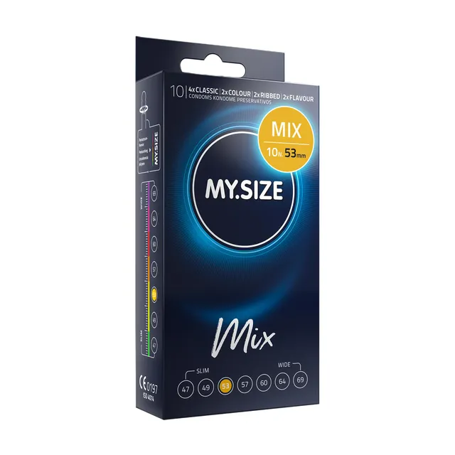 MY.SIZE PRO Mix 53 mm preservativi 10 pezzi assortiti