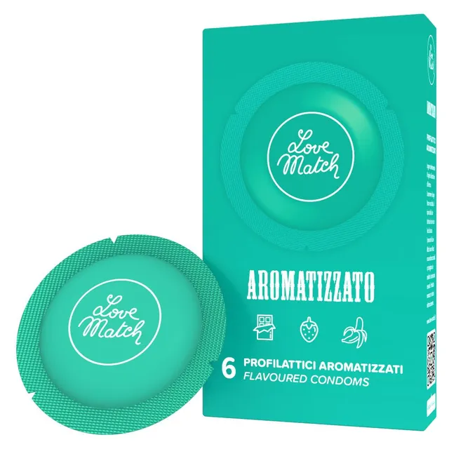 Love Match Aromatizzato preservativi lattice 6 pezzi