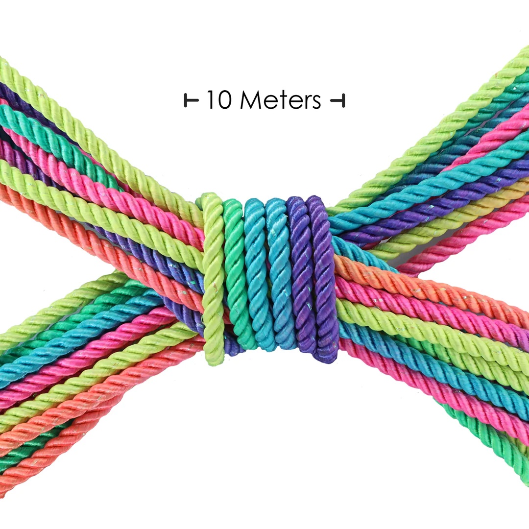 Ouch! Polyester Bondage Rope corda shibari multicolor 10 metri