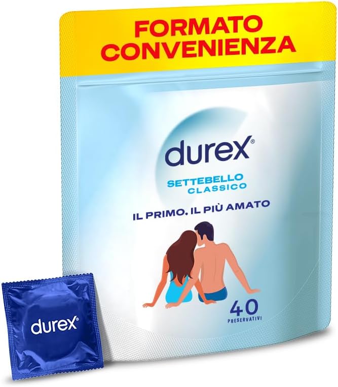 Durex Settebello Classico Preservativi 40 Pezzi Standard