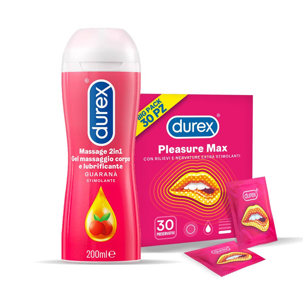 Durex Pleasuremax preservativi 10 pezzi con rilievi