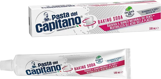 Pasta del Capitano Baking Soda dentifricio tubetto