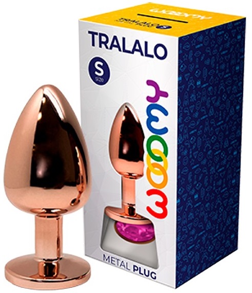 Wooomy Tralalo Plug Anale Magenta in Metallo