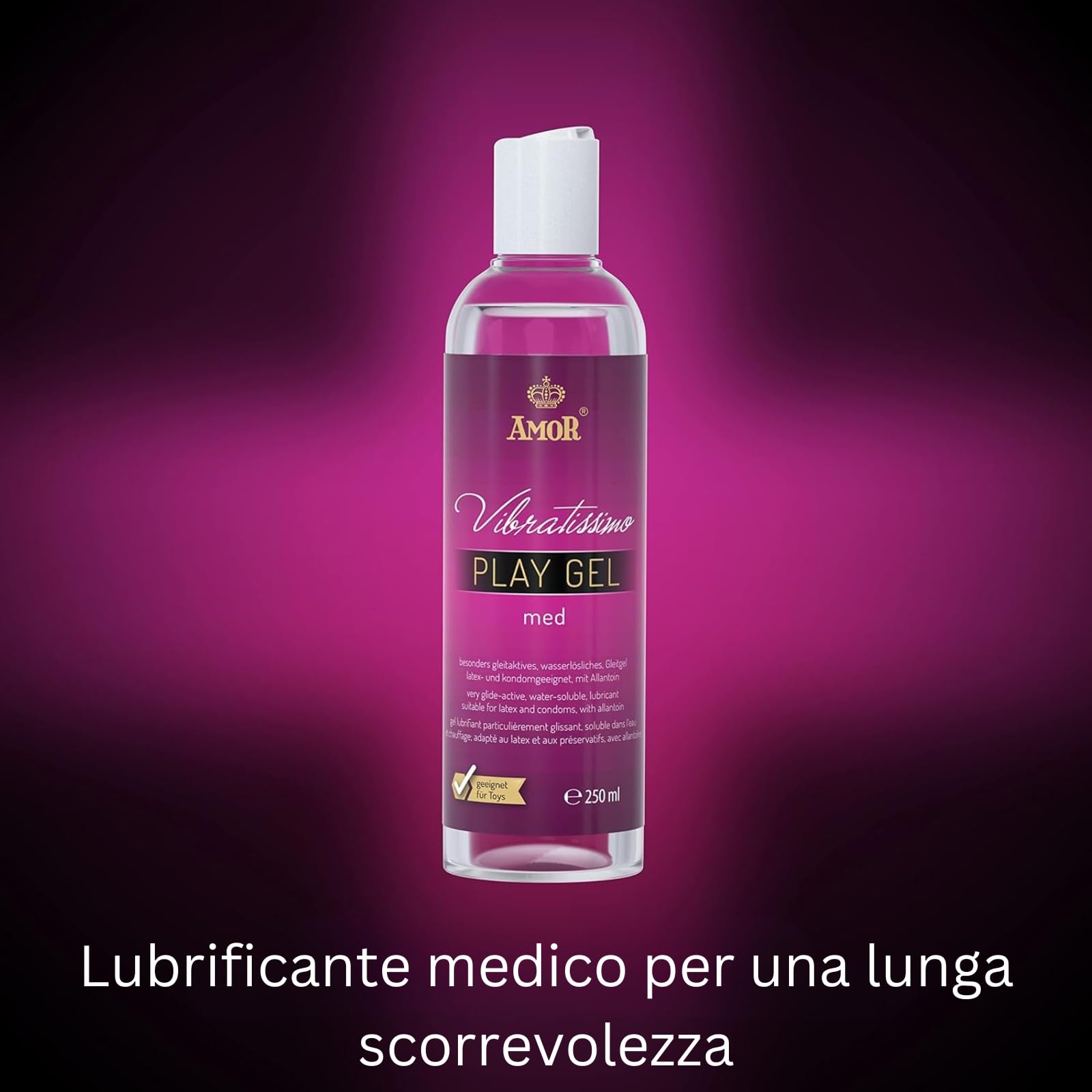 AMOR Vibratissimo Play Gel Med lubrificante 250 ml base acqua