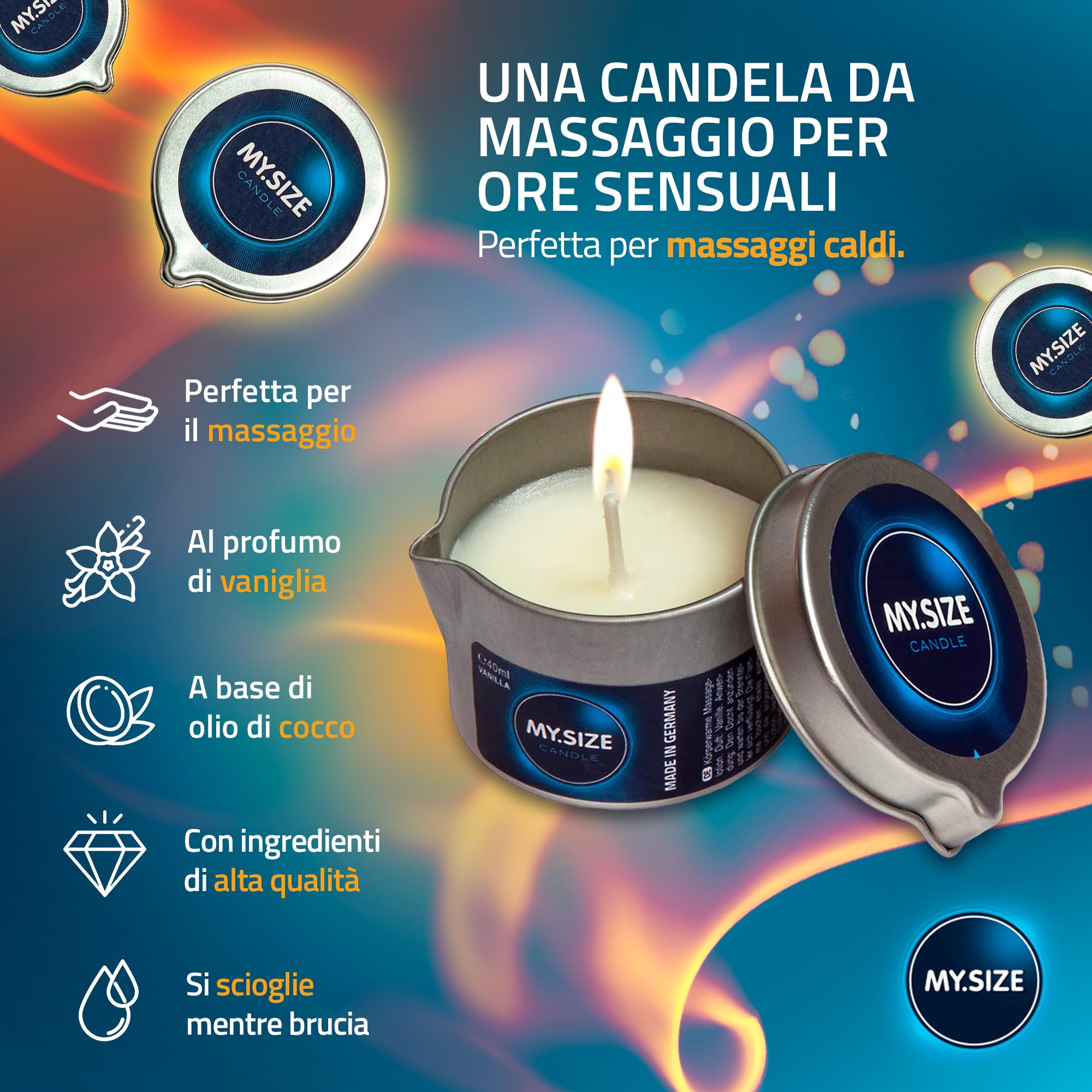 MY.SIZE PRO candela massaggi vaniglia 40 ml cocco