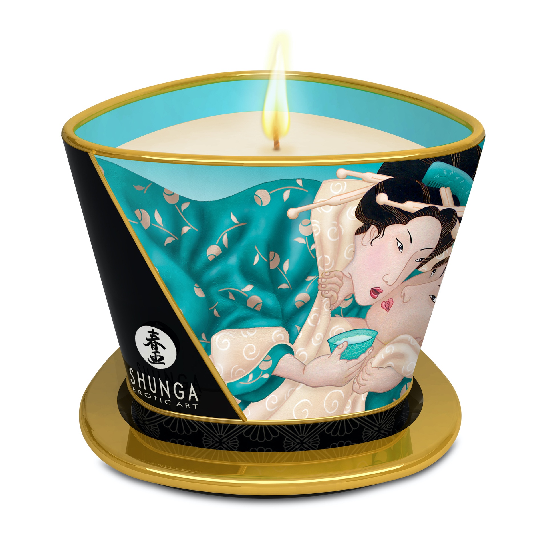 Shunga Erotic Art Sensual candela massaggio fiori isole
