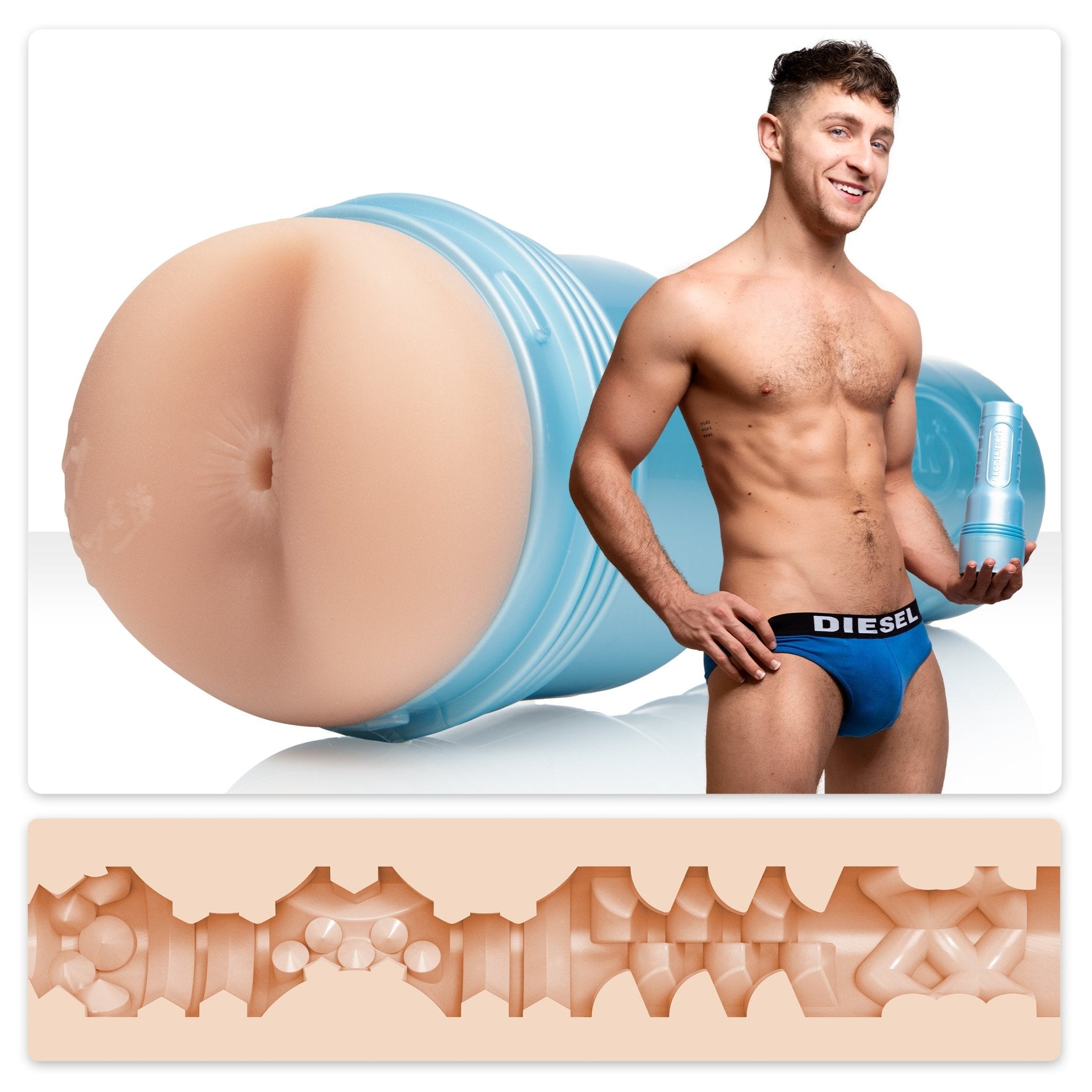 Fleshjack Calvin Banks Spank Bank masturbatore realistico