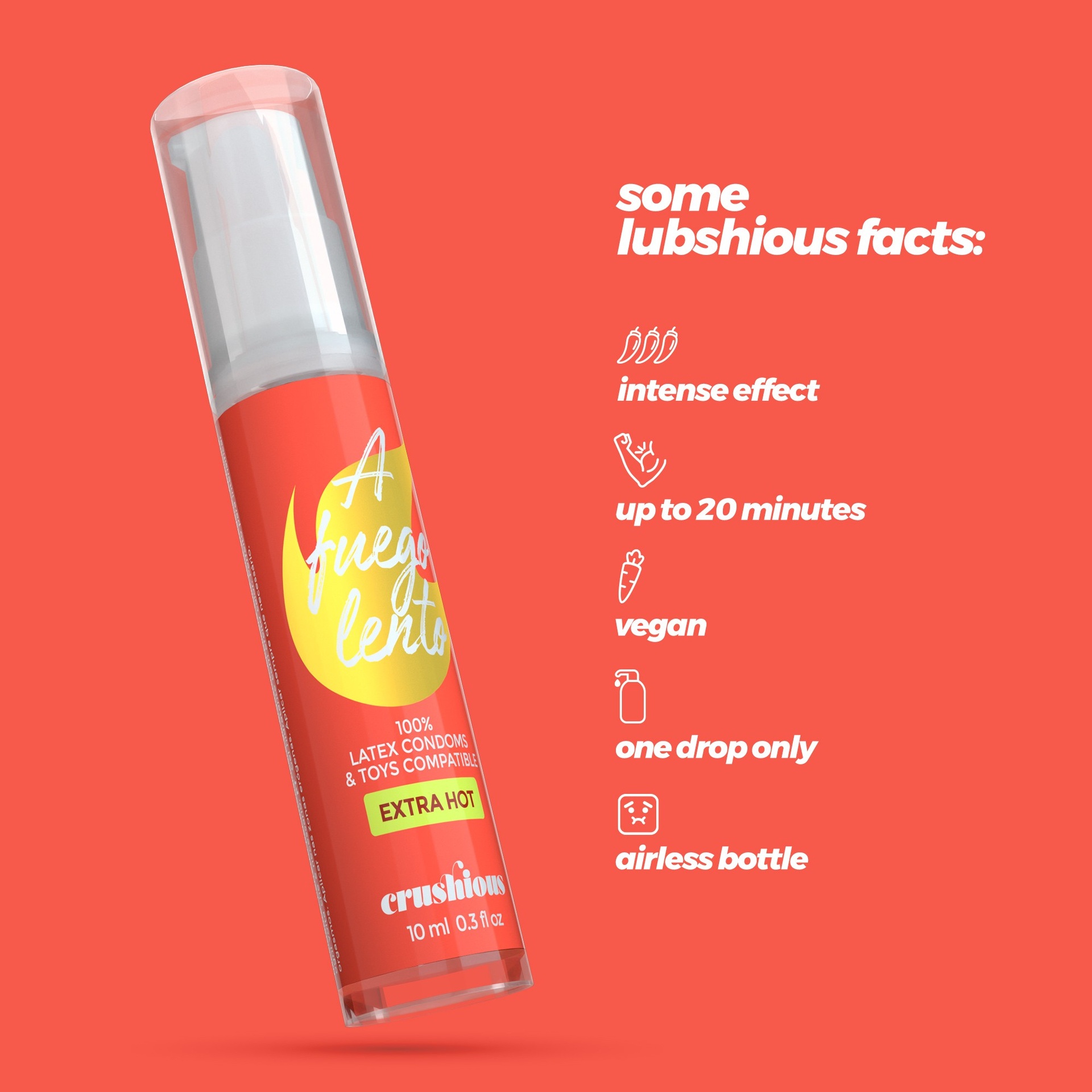 Crushious A Fuego Lento gel lubrificante effetto caldo