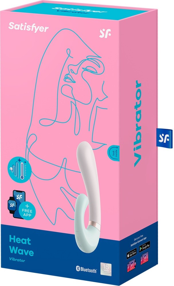Satisfyer Heat Wave vibratore rabbit app riscaldante 39 gradi