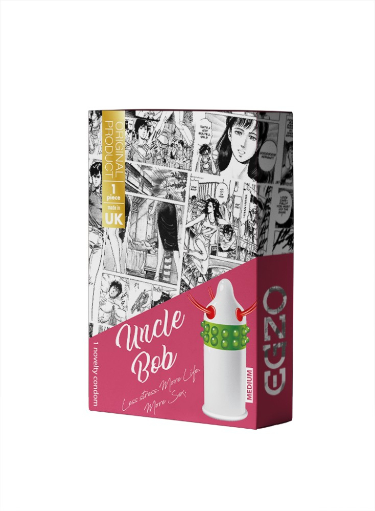 Luxe Egzo Uncle Bob Pink Medium preservativo stimolante