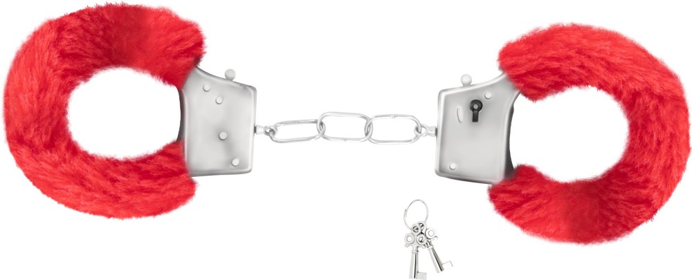 Crushious Love Cuffs manette pelose metallo