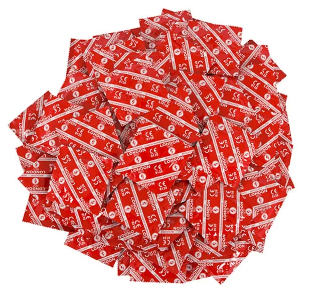 Durex Rossi London preservativi fragola 100 pezzi