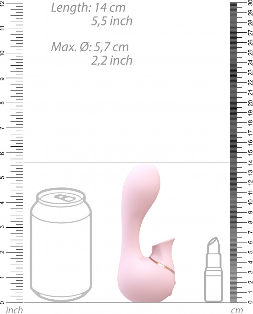 Irresistible Mythical succhiaclitoride vibratore rosa silicone