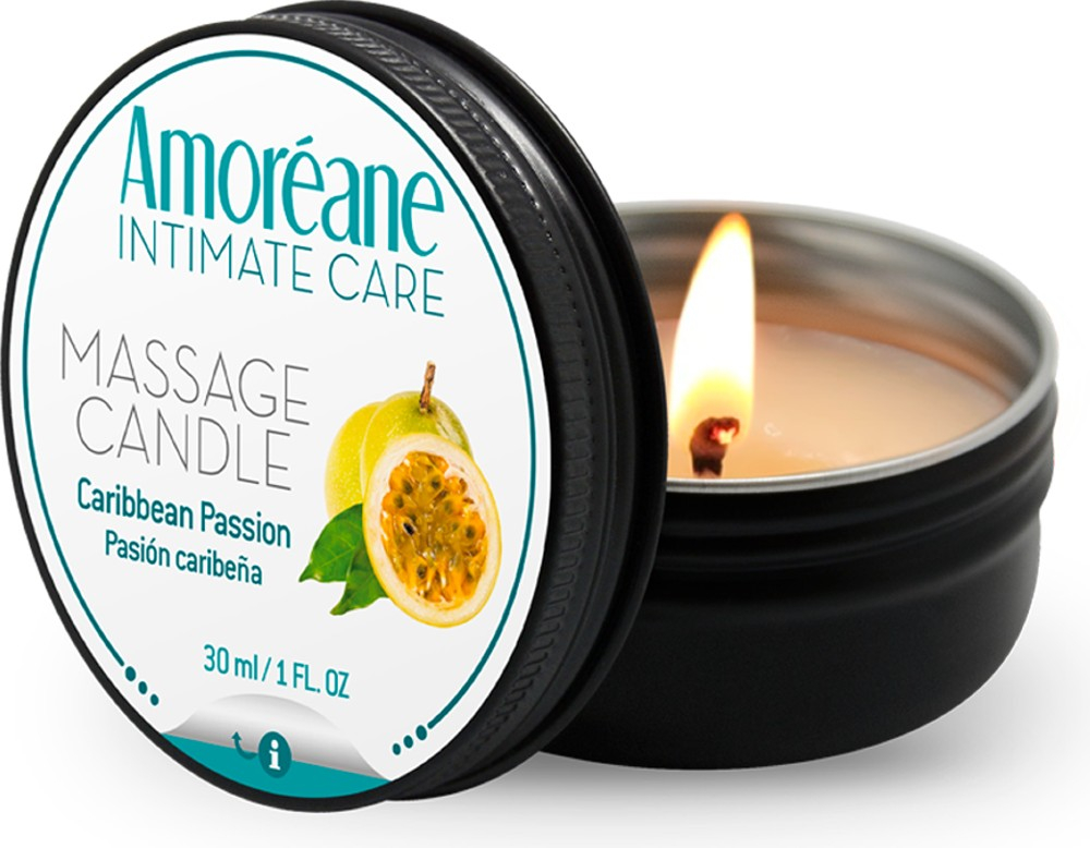 Amorèane Caribbean Passion candela da massaggio frutto passione
