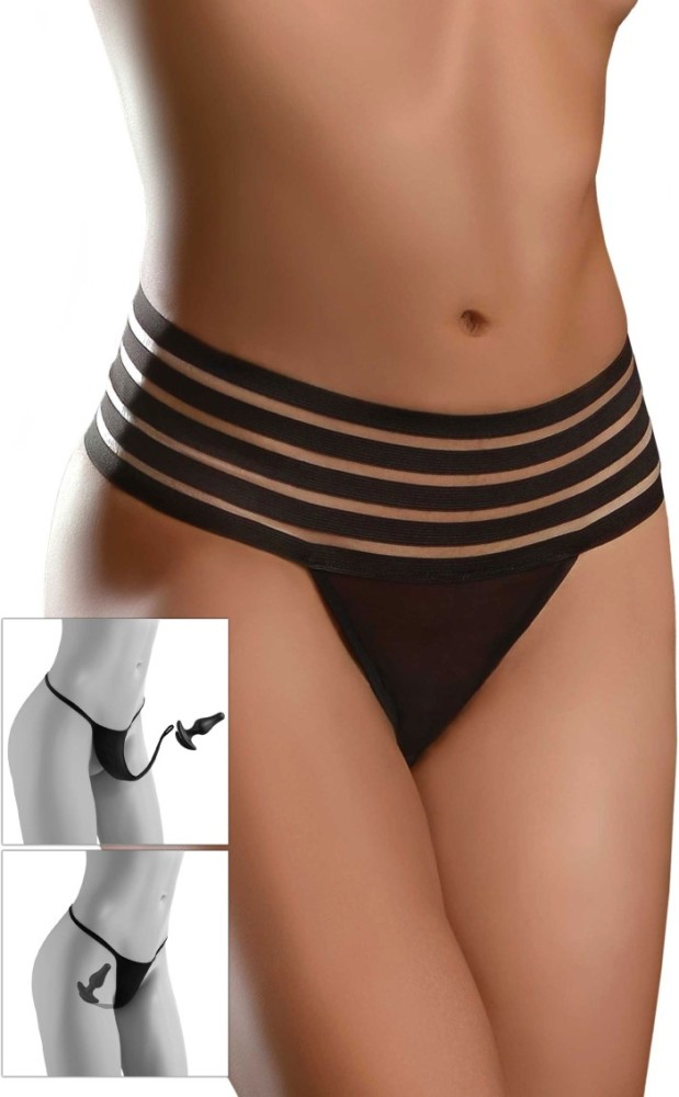 Pipedream Crotchless Love Garter perizoma con plug anale S-L