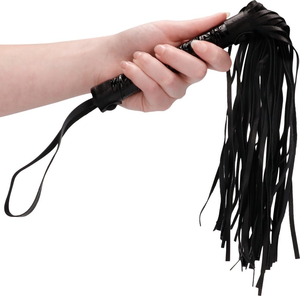 Ouch Luxury Whip frustino finta pelle nero