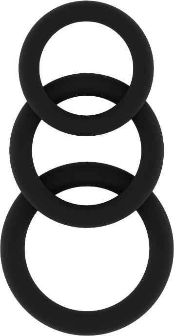 Sono No. 25 set 3 cockring in silicone