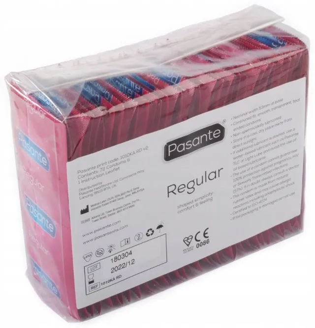 Pasante Regular preservativi classici 72 pezzi
