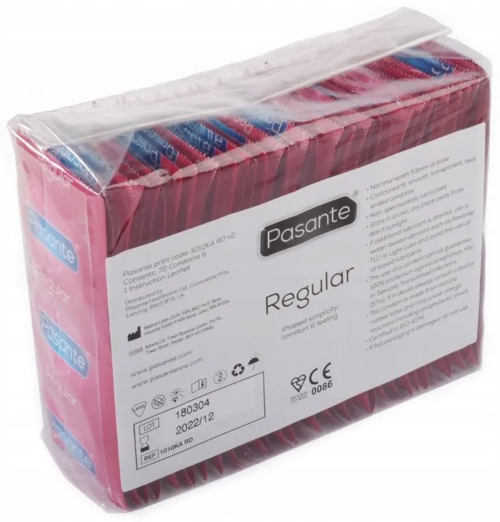 Pasante Regular preservativi classici 72 pezzi
